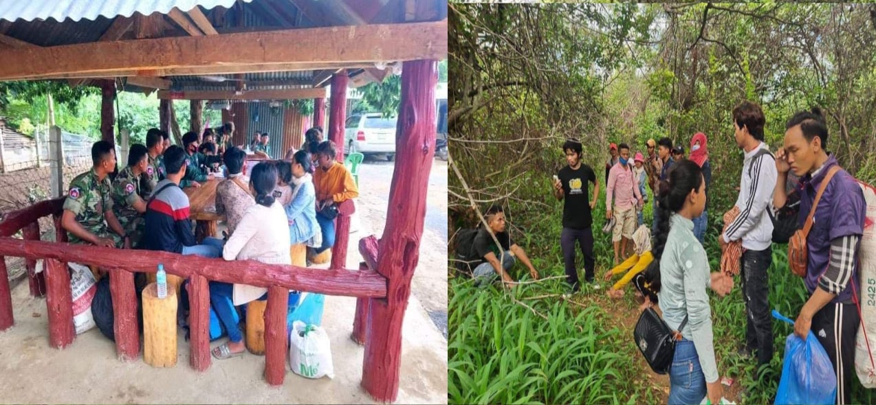 នគរបាលការពារព្រំដែនចាប់ពលករ១០នាក់ករណីលួចឆ្លងដែនខុសច្បាប់!